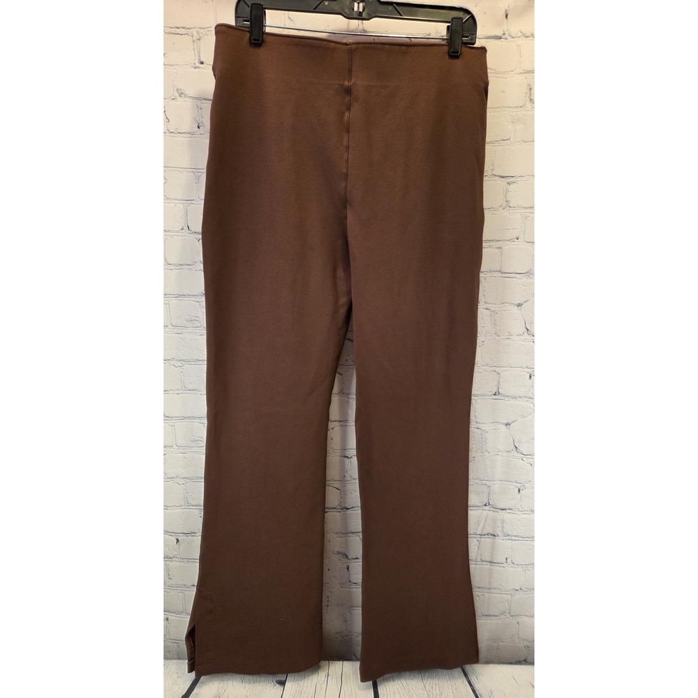 Abercrombie Fitch‎ Brown Wide Leg Structured Pleat Trousers Slit Ankle XL - Picture 2 of 10